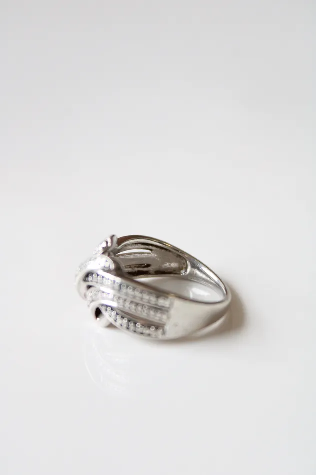 Sterling Silver Knot Ring Size 65 Jubilee Thrift Rings
