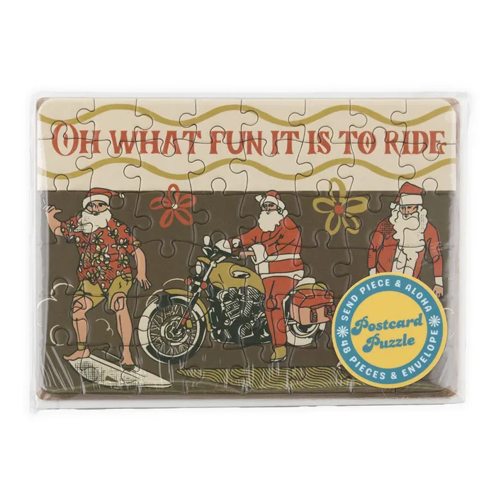 SURFSHACKPUZZLE Earrings Surf Shack Oh What Fun Puzzle Postcard 48 Pieces