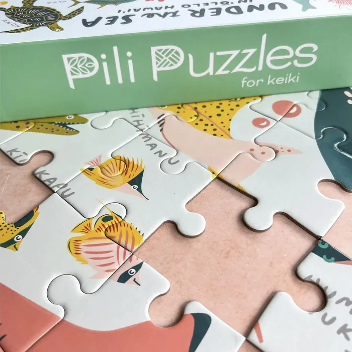 SURFSHACKPUZZLE Surf Shack Under the Sea Kids Puzzle 70Pieces Earrings