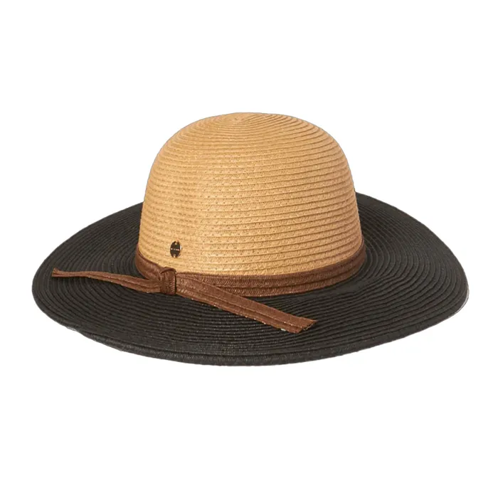 TANKSTREAM Rings Koorlingal Womens Wide Brim Santa Cruz 2Tone Hat Tea Color TANKSTREAM Rings Koorlingal Womens Wide Brim Santa Cruz 2Tone Hat Tea Color