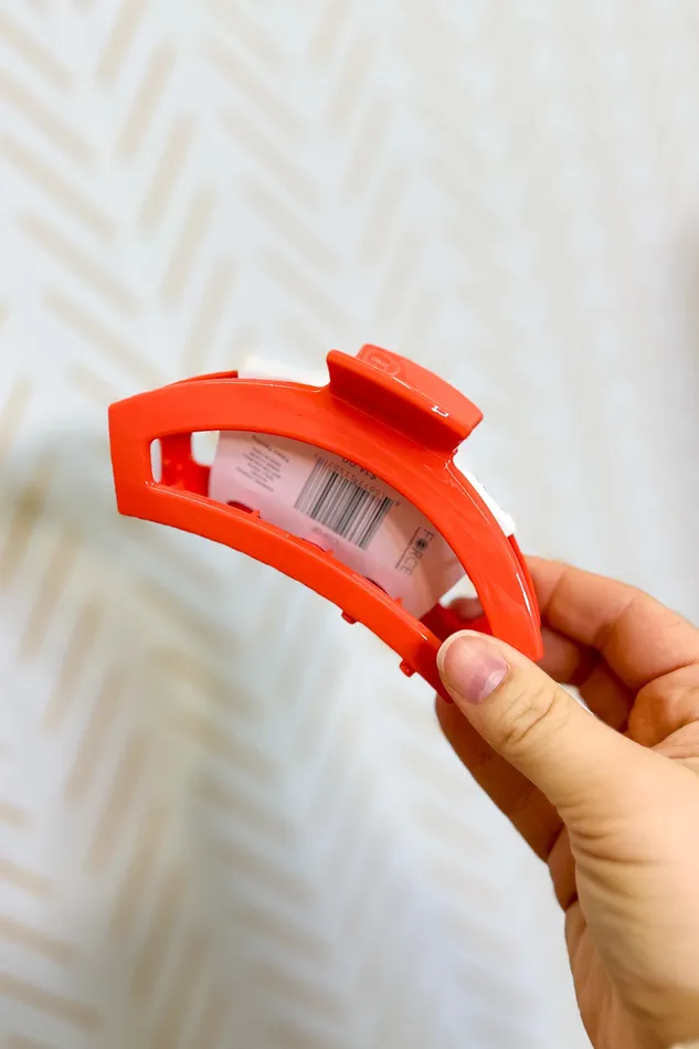 Teleties Faire Rings Teleties Large Open Hair Clip Coral