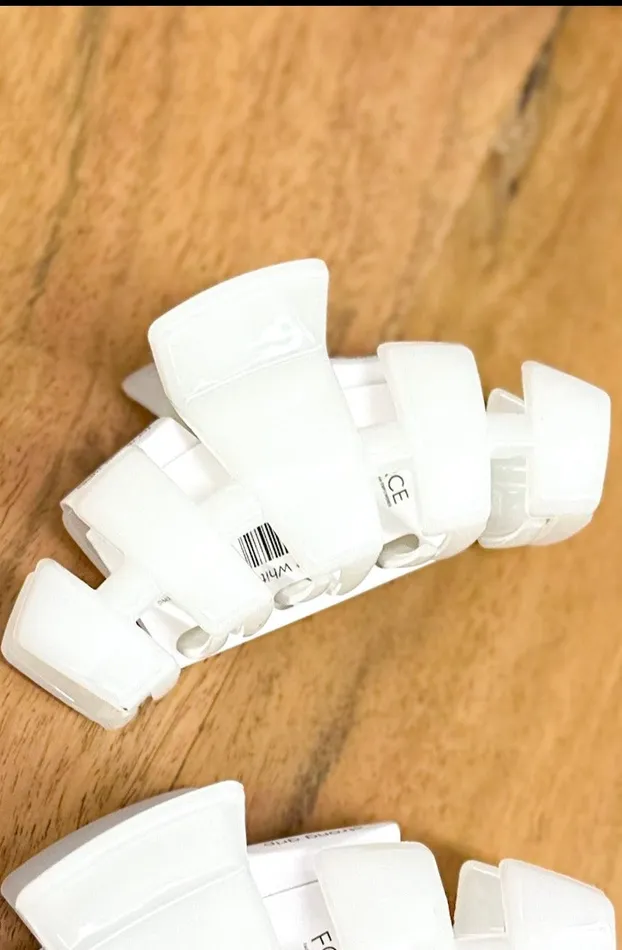 Teleties Faire Rings Teleties Medium Hair Clip Coconut White