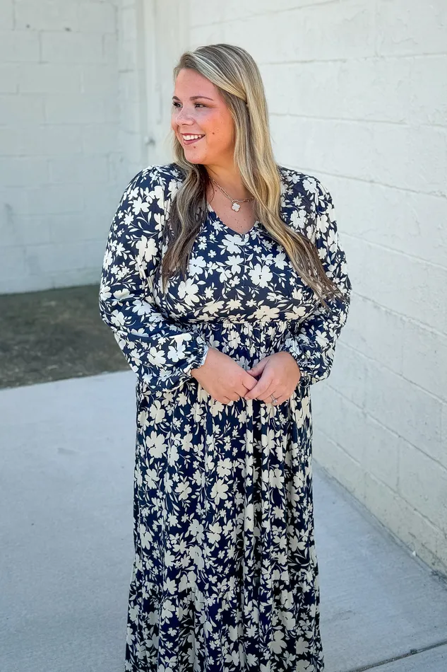 Thats How Love Goes Floral Midi Dress Haptics Rings