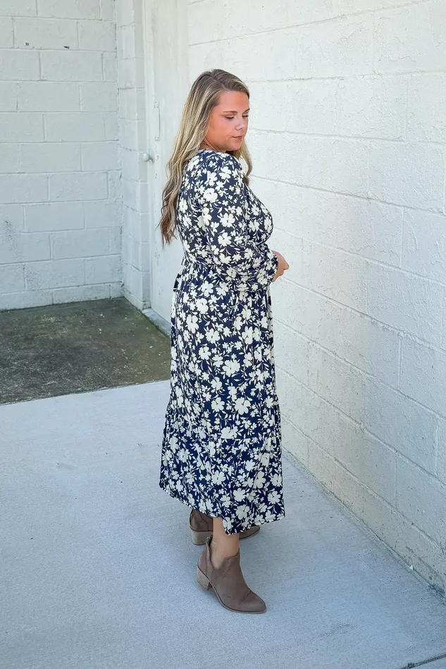 Thats How Love Goes Floral Midi Dress Haptics Rings