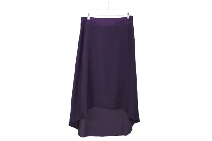 The Limited Purple High Low Skirt M The Limited Earrings