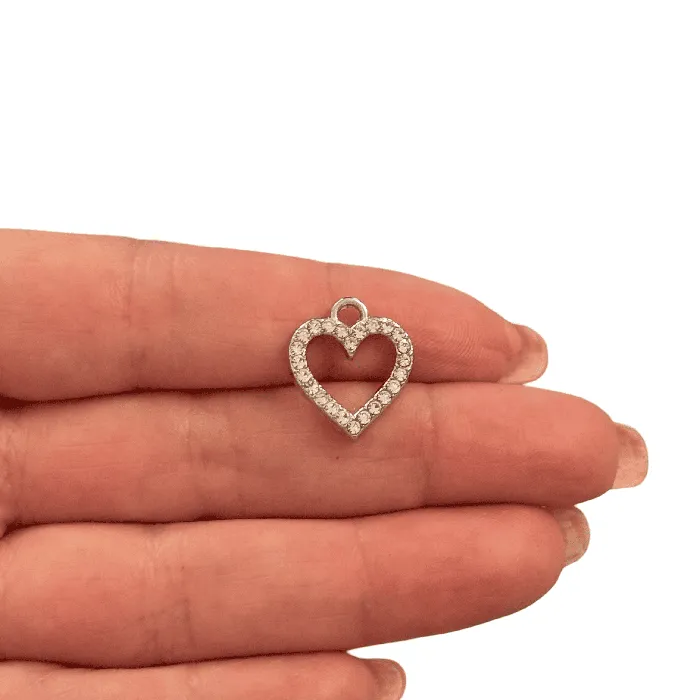 The Sparkling Heart Pendant Peppy Beads Necklaces