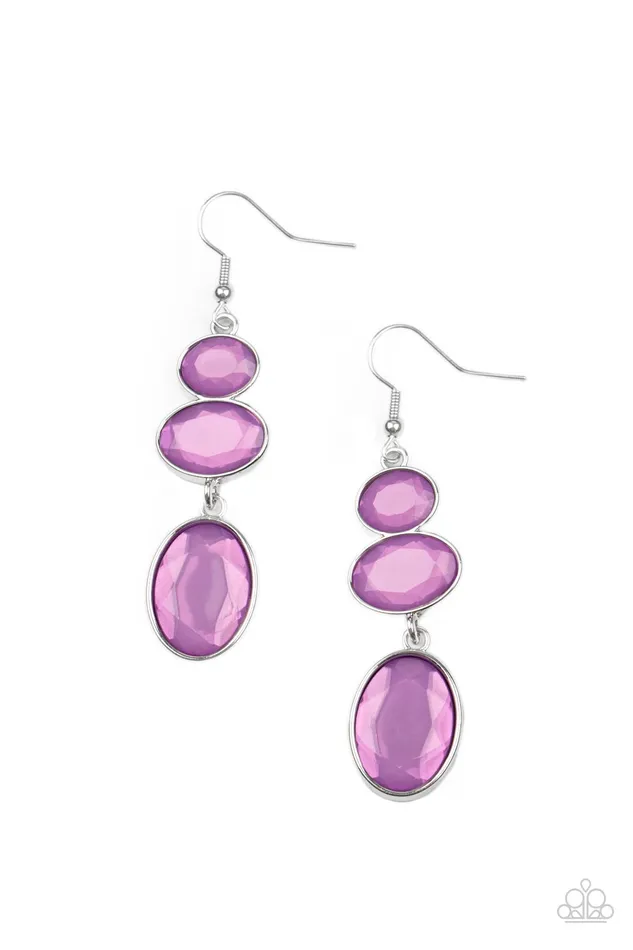 Tiers Of Tranquility Purple Paparazzi Accessories Necklaces