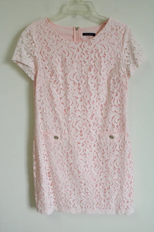 Tommy Hilfiger Earrings Tommy Hilfiger Pink Lace Dress 12