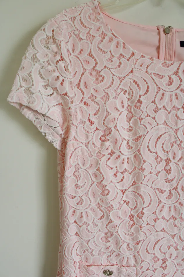 Tommy Hilfiger Earrings Tommy Hilfiger Pink Lace Dress 12