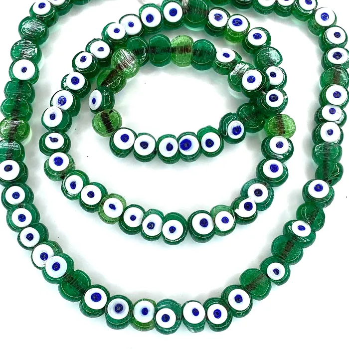 Traditional Turkish Artisan Handmade Glass Evil Eye Beads 5 Beads Per Pack Peppy Beads Necklaces Traditional Turkish Artisan Handmade Glass Evil Eye Beads 5 Beads Per Pack Peppy Beads Necklaces