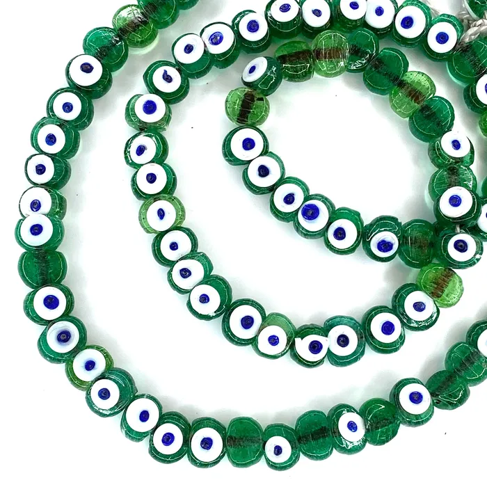 Traditional Turkish Artisan Handmade Glass Evil Eye Beads 5 Beads Per Pack Peppy Beads Necklaces Traditional Turkish Artisan Handmade Glass Evil Eye Beads 5 Beads Per Pack Peppy Beads Necklaces