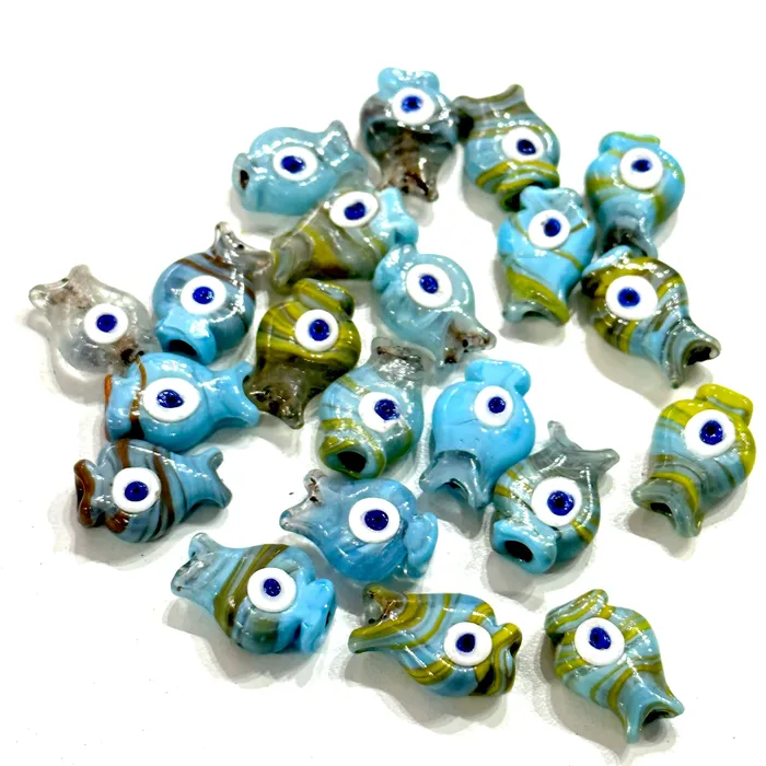 Turkish Artisan Hand Made Glass Marbled Fish Charms Assorted 3 pcs in a pack Peppy Beads Earrings Turkish Artisan Hand Made Glass Marbled Fish Charms Assorted 3 pcs in a pack Peppy Beads Earrings