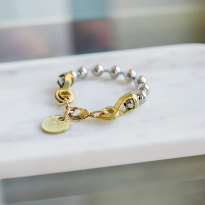 Twisted Silver Bracelets BALL CHAIN Bracelet