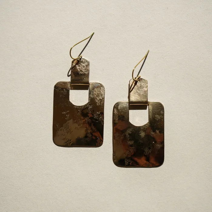 Twisted Silver Earrings NILE Earrings