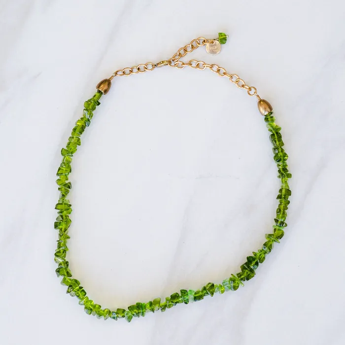 Twisted Silver Necklaces CHIP BEAD Necklace