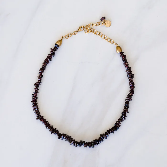 Twisted Silver Necklaces CHIP BEAD Necklace