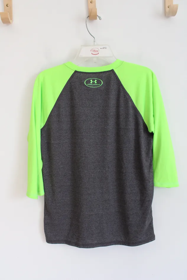Under Armour Earrings Under Armour Loose Fit Gray Neon Green Baseball Tee L 1416