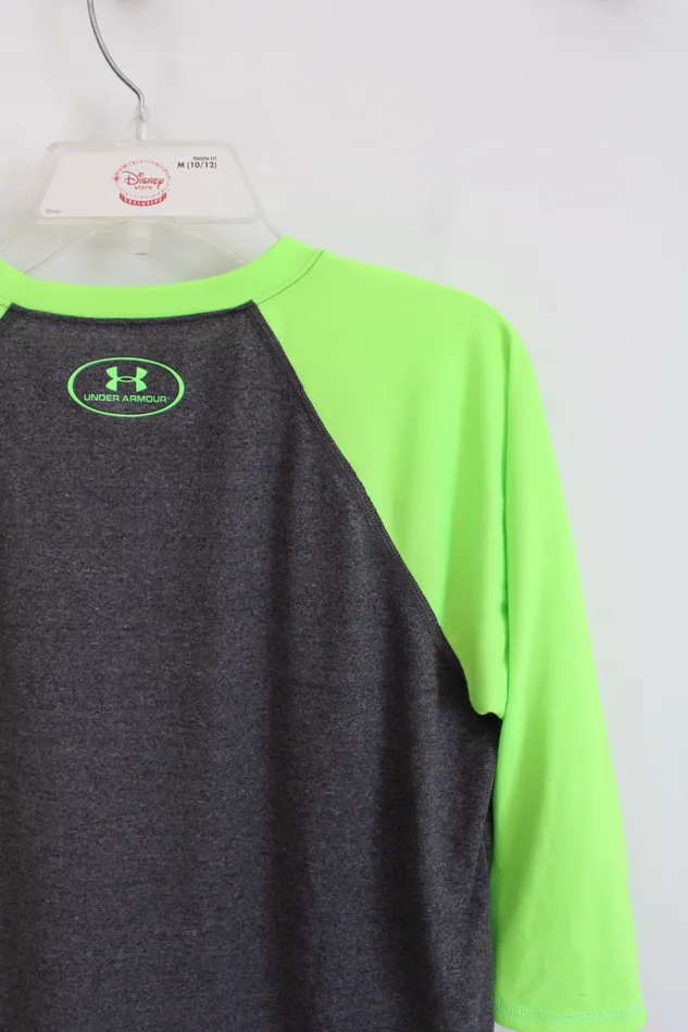 Under Armour Earrings Under Armour Loose Fit Gray Neon Green Baseball Tee L 1416
