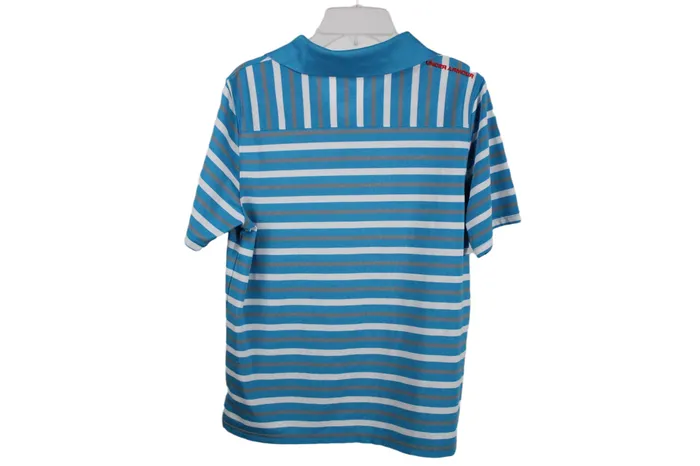 Under Armour Loose Fit HeatGear Blue Striped Shirt Youth L 1416 Under Armour Rings