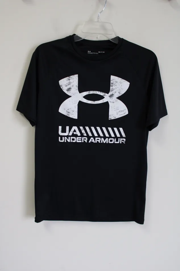 Under Armour Rings Under Armour Black Logo Tee S