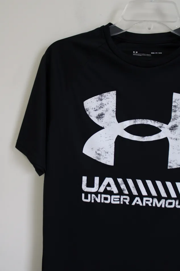 Under Armour Rings Under Armour Black Logo Tee S