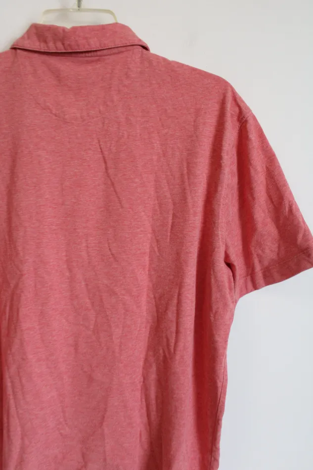 Van Heusen Coral Classic Fit Polo Shirt L Van Heusen Earrings