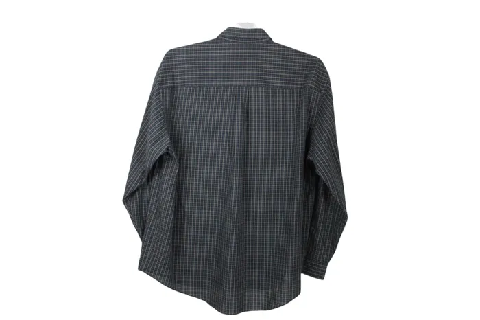 Van Heusen Earrings Van Heusen Green Plaid Shirt L 1616 12