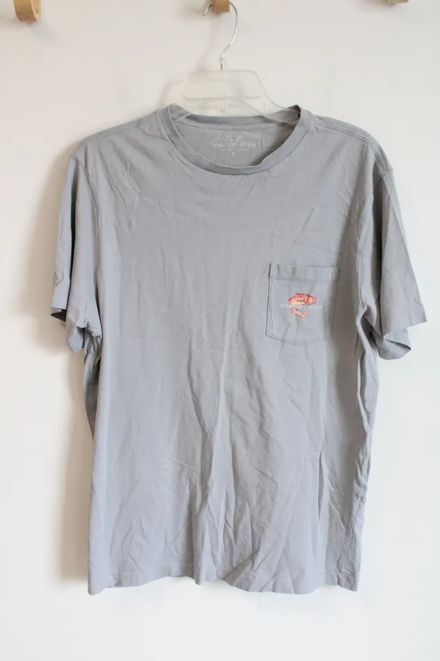 Vineyard Vines Earrings Vineyard Vines Gray Fish Graphic Tee S