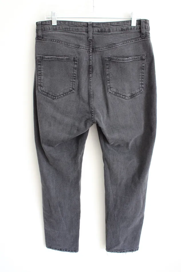 Wild Fable Rings Wild Fable Washed Out Black Denim High Rise Mom Jeans 10