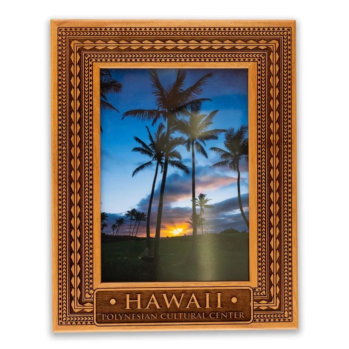 Wooden Vertical Tribal Hawaiian PCC Frame GIFTWORKSPLUS Earrings