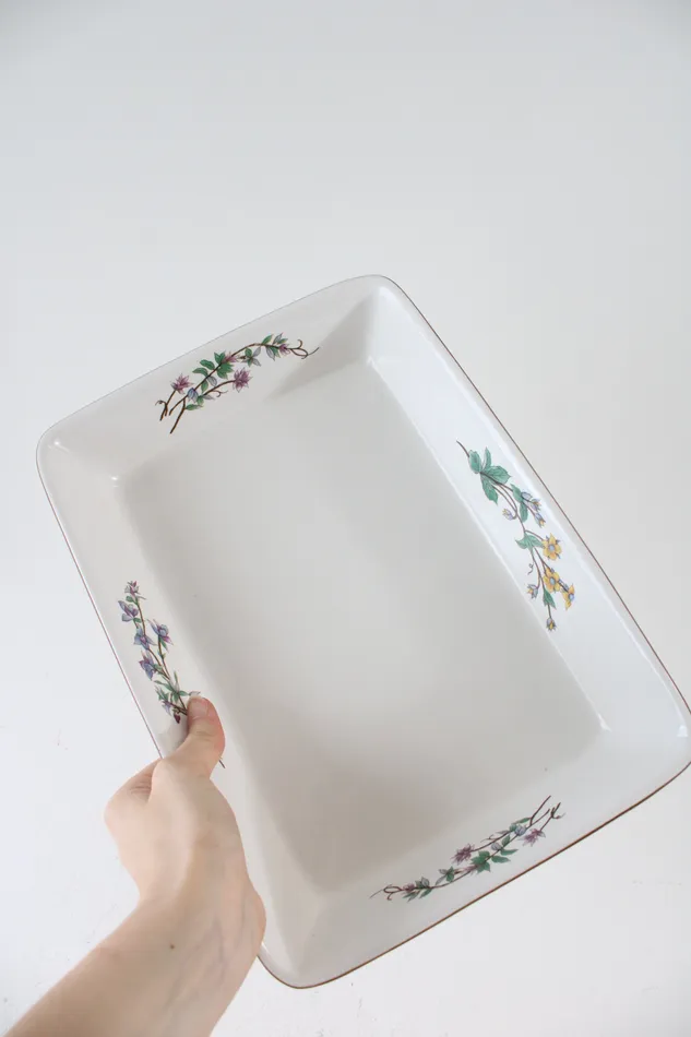 Woodhill Fine Bakeware Ceramic Floral Baking Dish Woodhill Rings