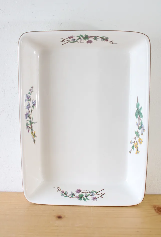 Woodhill Fine Bakeware Ceramic Floral Baking Dish Woodhill Rings