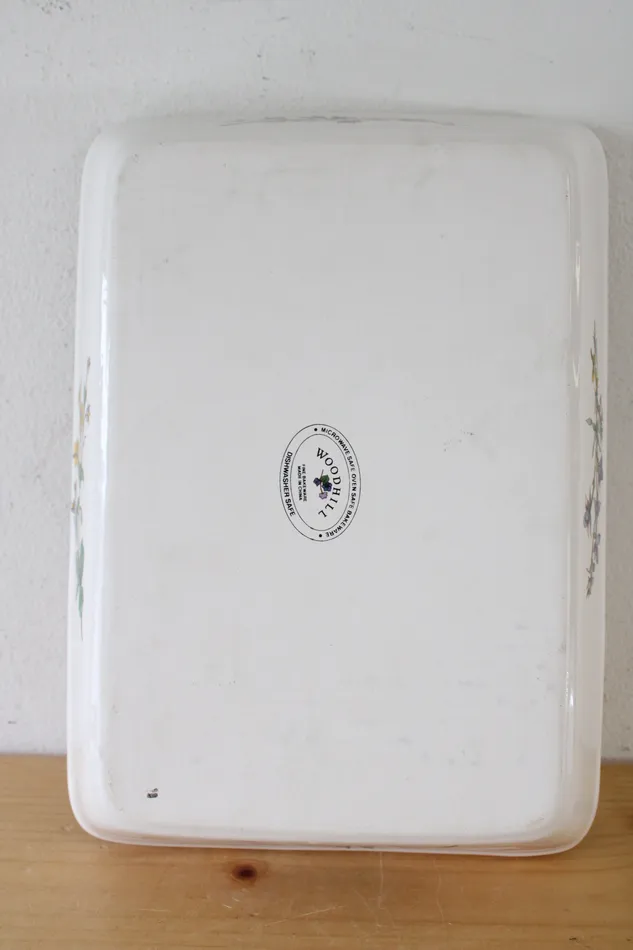 Woodhill Fine Bakeware Ceramic Floral Baking Dish Woodhill Rings