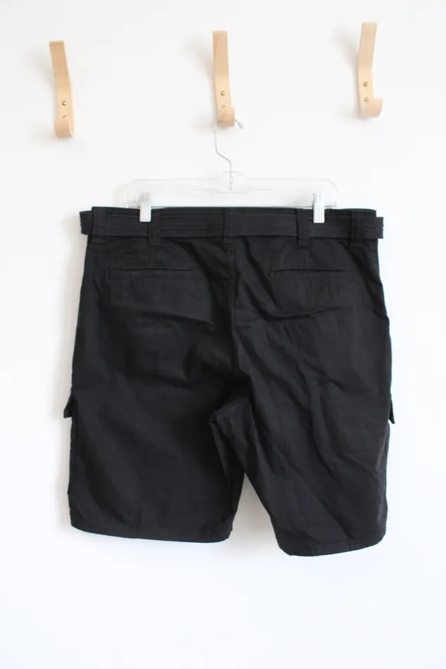 Wrangler Rings Wrangler Black Cargo Shorts 36