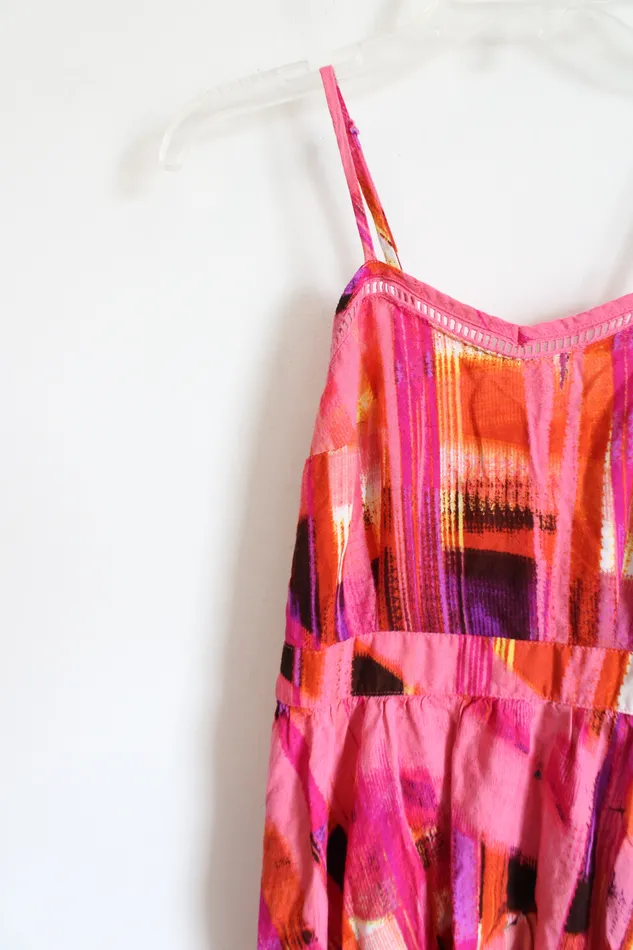 Xhilaration Earrings Xhilaration Pink Orange Patterned Dress XS