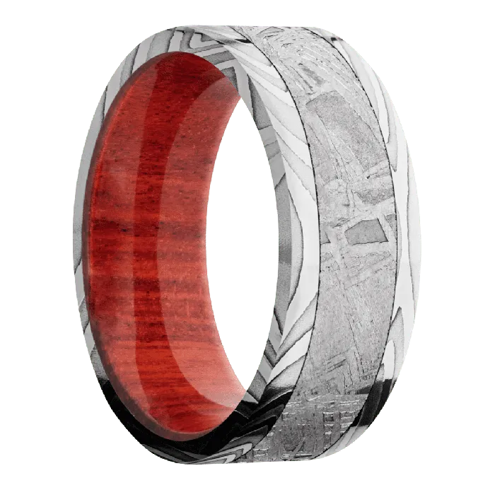 Zebra Polish Finish Red Heart Lashbrook Rings